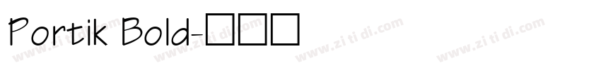Portik Bold字体转换